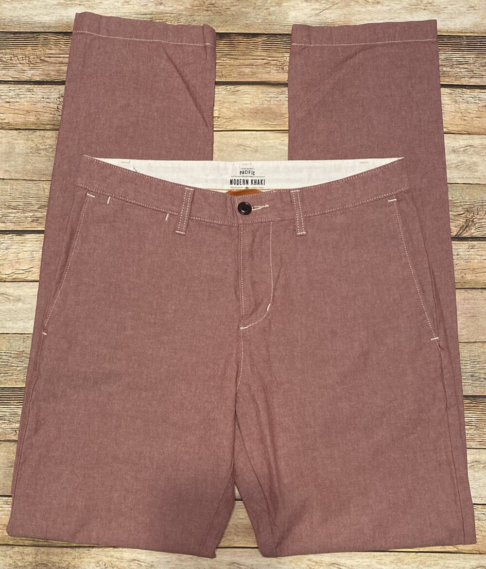 Dockers Pacific Collection Mens Size 29X32 Red Modern Khaki Pants